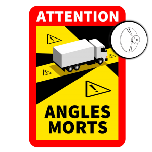 Dodehoeksticker Frankrijk Zuignap (Angles Morts)